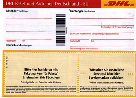 dhl versandschein ausdrucken.